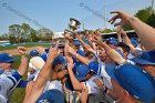 Baseball vs Babson  Wheaton College Baseball players celebrate their victory over Babson to win the NEWMAC Championship for the third year in a row. - (Photo by Keith Nordstrom) : Wheaton, baseball, NEWMAC